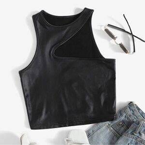Black Sleeveless Women's Top